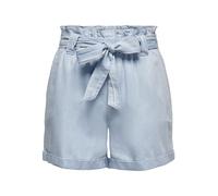 ONLY Onlbea Smilla HW PB Loose Dnm Pantalones Cortos Jean, Mezclilla De Color Azul Claro, XS para Mujer
