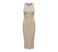 ONLY ONLBELFAST S/L Midi Dress JRS Noos, jerseykleid Mujer, Braun,
