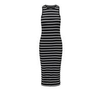 Only Onlbelfast - Vestido Midi para Mujer, diseño de Rayas, Negro, S