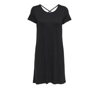 Only Onlbera Back Lace Up S/S Dress Jrs Noos Vestido, Black (Black), S Mujer