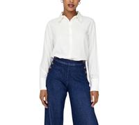 ONLY Onlberit L/S Camiseta Wvn Camisa, Blanco Nieve, L para Mujer