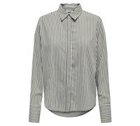 ONLY Onlberit L/S Camiseta Wvn Camisa, Hojas de UVA/Rayas: CD Stripes, M para Mujer