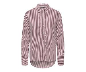 ONLY Onlberit Life L/S Shirt Wvn Camisa de Manga Larga para Uso Diario, Granate, S Mujeres