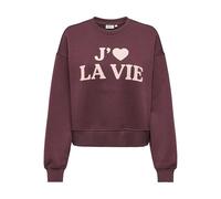 ONLY Onlbest L/S Print Crew Neck SWT, Chocolate decadente, M