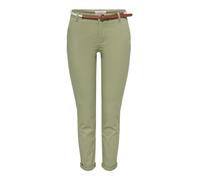 ONLY Onlbiana Cotton Belt Chino CC PNT - Pantalones Chinos para Mujer, Verde Claro, 38W / 32L