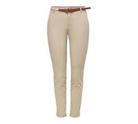 ONLY Onlbiana MW Cotton Belt Chino Pnt Noos, Humus, 46W / 32L Mujeres
