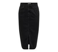 ONLY Onlbianca Falda Midi Dnm Rea Noos Vaquera, Washed Negro, 48 para Mujer