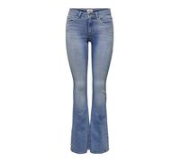 Only ONLBLUSH Life Mid Flared DNM TAI467 Noos, Jeans De Las Mujeres, Light Blue Denim, L/34