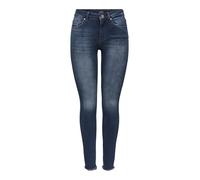 ONLY ONLBLUSH LIFE MID SK ANK RAW REA409 NOOS, Pantalones Mujer, Azul (Blue Black Denim), SW x 34L