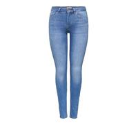 ONLY Onlblush Life Mid Skinny Rea12187 Noos, Jeans Mujer, Azul (Medio De Mezclilla Azul), 36 ES(Small)