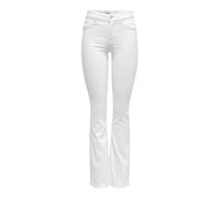 Only ONLBLUSH Mid Flared DNM REA0730 Noos, Jeans Mujer, White,