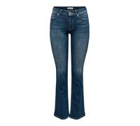 ONLY Onlblush Mid Flared DNM Rea260 Noos, Dark Azul Denim, XS / 32L