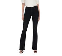 Only Onlblush Mid Flared Dnm Tai1099 Noos Pantalones vaqueros elásticos, Mujer, Washed Black, XSW x 32L