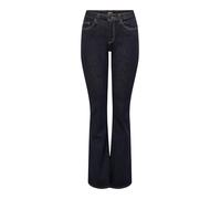 ONLY Onlblush Mid Flared Stayblue Dnm Rea023 Jeans, Dark Azul Denim, MW x 32L para Mujer