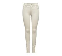 ONLY ONLBLUSH Mid SK AK RW DNM DOT019 Noos Jeans, Ecru, XXS/32 De Las Mujeres