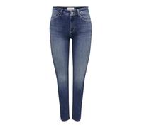 ONLY ONLBLUSH Mid SK ANK Raw DNM REA194 Noos, Jeans De Las Mujeres, Medium Blue Denim, M/32