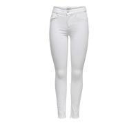 Only Pantalón vaquero skinny Onlblush Rea0730 para mujer Blanco bajo deshilachado Talla 32