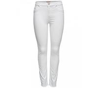 Only Onlblush Mid Sk Ank Raw Rea0730 Vaqueros, Blanco, XS / 34L Mujer