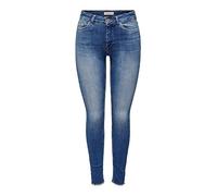 ONLY ONLBLUSH Mid SK ANK RW DNM REA1319 Noos, Jeans Mujer, Medium Blue Denim,