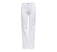 ONLY Onlblush Mid Straight DNM Dot Noos, Blanco, XL / 34L