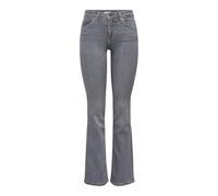 ONLY Onlblush Mid Waist Flared Dnm Rea1099, Grey Denim, M / 34L Mujeres
