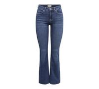 ONLY Onlblush Mid Waist Flared MB Dnm Tai, Medio De Mezclilla Azul, XL / 32L Mujeres