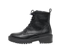 ONLY ONLBOLD-17 PU Lace UP Boot-Noos, Botines Mujer, Negro, 41 EU