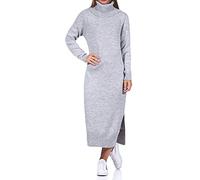 Only Onlbrandie L/S Roll Neck Dress Knt Noos Vestido, Light Grey Melange, S Mujer