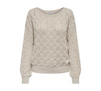 ONLY Onlbrynn Life Structure L/S Pul Knt Noos Suéter pulóver, Gris (Pumice Stone), XL para Mujer