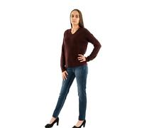 ONLY Onlcamilla V-Neck L/S Jersey Knt Noos Suéter, Port Royale/Detail:Melange, S para Mujer