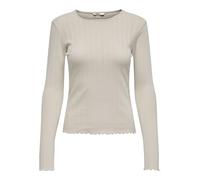 ONLY Onlcarlotta L/S Top Jrs Camiseta de Manga Larga, Piedra Pumice, M para Mujer