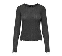 ONLY Onlcarlotta L/S Top Noos Jrs Camiseta, Mujer, Gris Oscuro, S