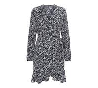 Only Onlcarly L/s Wrap Short Dress Wvn Vestido Informal para Mujer, Cielo Nocturno, 44 FR/ES
