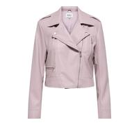 ONLY Onlcarmen CC Otw Faux Leather Biker, Burnished Lilac, S Mujeres