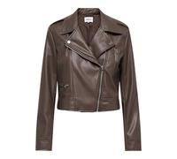 Only Cazadora de cuero ONLCARMEN FAUX LEATHER in Marrón EU L