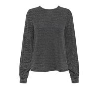 ONLY Onlcarol L/S Glitter Bow Top Box JRS, Negro, M