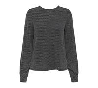 ONLY Onlcarol L/S Glitter Bow Top Box Jrs, Negro, XL Mujeres