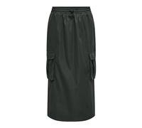 ONLY Onlcashi Cargo Long Skirt Wvn Noos Cargorock, Gris, S para Mujer