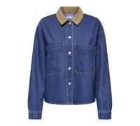 ONLY Onlcassie Cord Collar LS Camiseta DNM Sij, Medio De Mezclilla Azul, XL