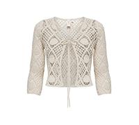 ONLY ONLCELIA 34 Crocheted Cardigan WVN Camiseta sin Mangas, Sandshell, M para Mujer