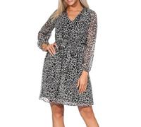 Only Onlcera 3/4 Short Dress Wvn Noos, Vestido Mujer, Pumice Stone Leonora, M