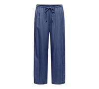 ONLY Onlcharis Life Pull Up Tie Pants WVN CC, Dark Azul Denim, S