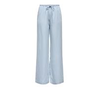 ONLY Onlcharis Life Pull Up Tie Pants Wvn CC, Mezclilla De Color Azul Claro, S Mujeres