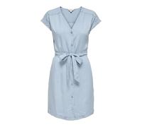 ONLY Onlcharis Life Short Cap Dress Wvn CC, Mezclilla De Color Azul Claro, M Mujeres