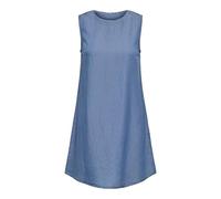 ONLY Onlcharis Life SL Short Dress Wvn CC, Medio De Mezclilla Azul, M Mujeres