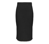 ONLY Onlchick Stitch Mv Skirt Knt Falda, Black/Detail:Pumice Stone, S para Mujer