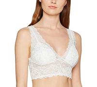 ONLY Onlchloe - Brasier de Encaje con Purpurina para Mujer (Paquete de 1), Blanco (Cloud Dancer), XL