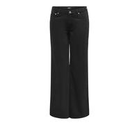 ONLY Onlchris Reg Low Wide Dnm Mas411 Jeans, Black Denim, 29W x 32L para Mujer