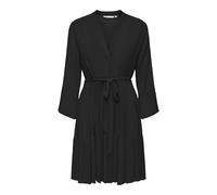 ONLY Onlclemmentine Life Dress Wvn Noos Delicado Vestido con Cuello En V Y Mangas 3/4, Negro, XS Mujeres