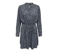 Only Onlcory L/S V-Neck Tunic Wvn Noos Blusas, Blue Indigo/Aop:Black Leo, L Mujer